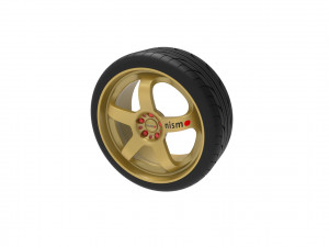 Nismo Car Wheel Rim Model do druku 3D