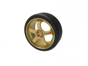 Nismo Car Wheel Rim 3D Print Model