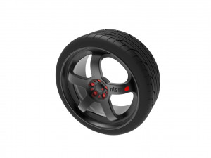 Nismo Car Wheel Rim Model do druku 3D