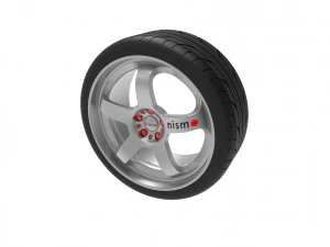 Nismo Car Wheel Rim 3D Print Model