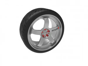 Nismo Car Wheel Rim 3D Print Model