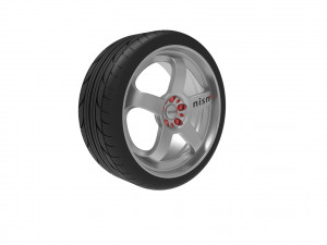 Nismo Car Wheel Rim Model do druku 3D