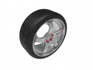 Nismo Car Wheel Rim Model do druku 3D