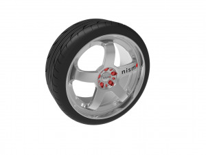 Nismo Car Wheel Rim Model do druku 3D