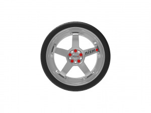 Nismo Car Wheel Rim Model do druku 3D