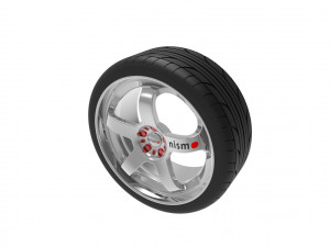 Nismo Car Wheel Rim Model do druku 3D