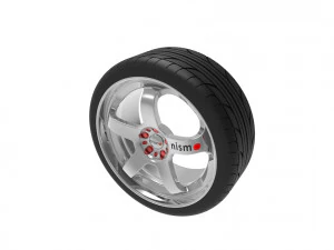 Nismo Car Wheel Rim 3D Print Model