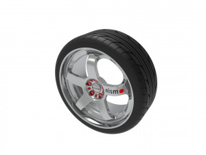 Nismo Car Wheel Rim Model do druku 3D