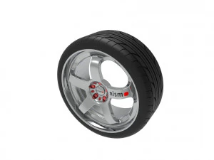 Nismo Car Wheel Rim 3D Print Model