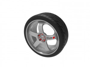 Nismo Car Wheel Rim Model do druku 3D