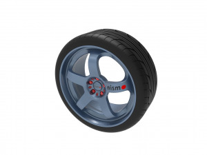 Nismo Car Wheel Rim Model do druku 3D