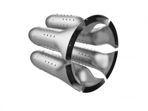 Turbojet engine combustion liner chamber 3D 打印模型