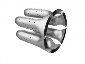 Turbojet engine combustion liner chamber 3D 打印模型