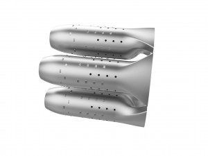 Turbojet engine combustion liner chamber 3D 打印模型