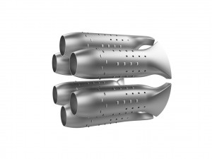Turbojet engine combustion liner chamber 3D 打印模型