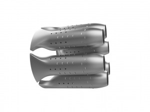 Turbojet engine combustion liner chamber 3D 打印模型