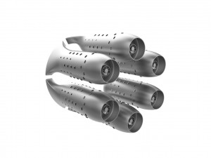 Turbojet engine combustion liner chamber 3D 打印模型