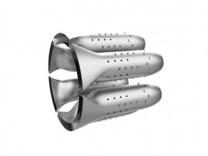 Turbojet engine combustion liner chamber 3D 打印模型