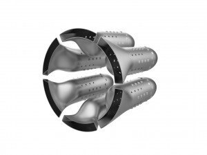 Turbojet engine combustion liner chamber 3D 打印模型