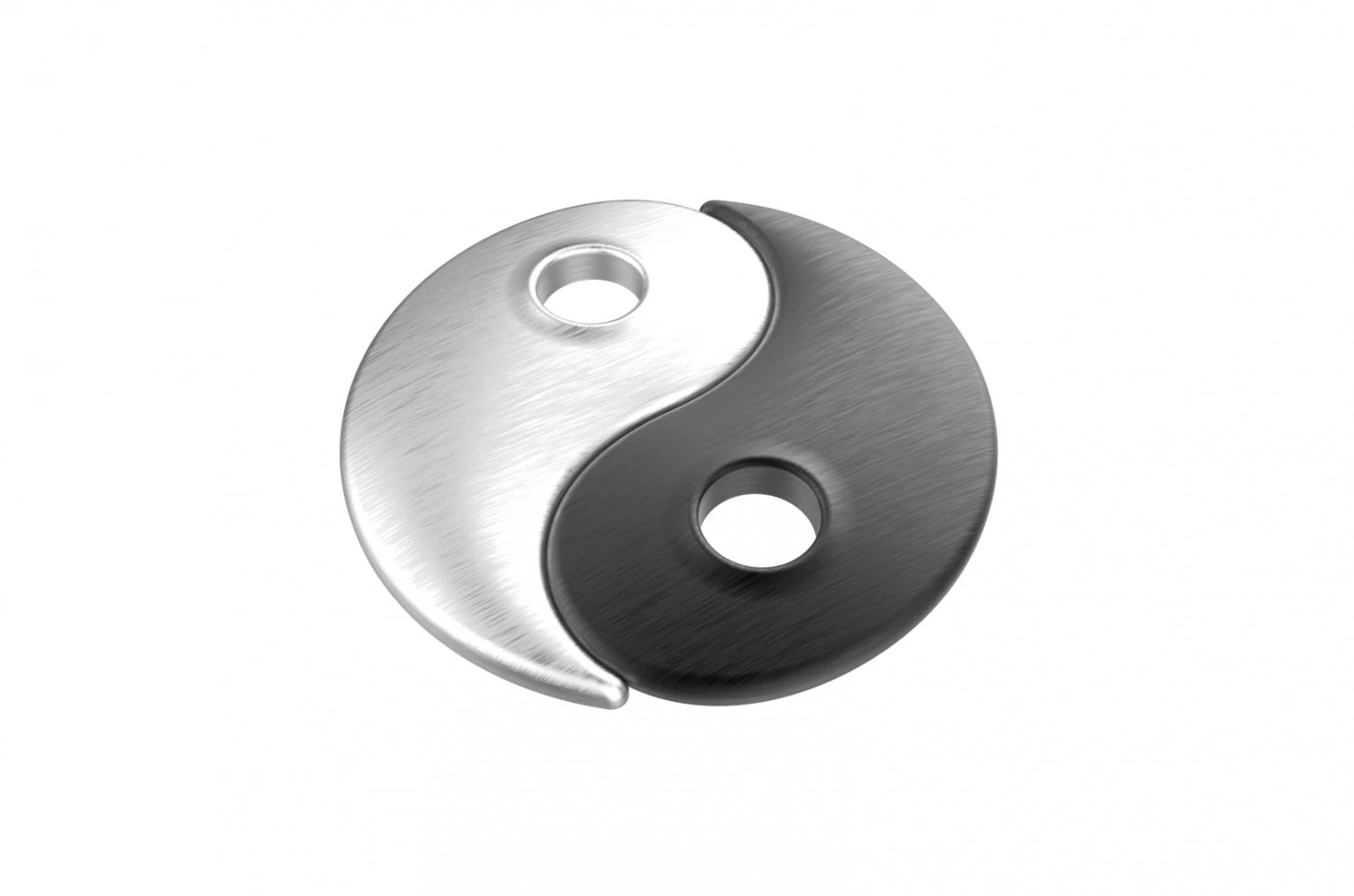Yin Yang 3D Print Model .c4d .max .obj .3ds .fbx .stl .blend 