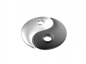Yin Yang 3D Print Model