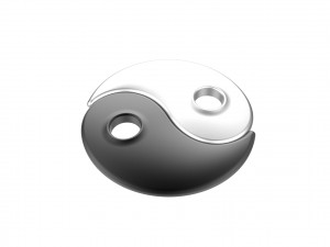 Yin Yang 3D Print Model