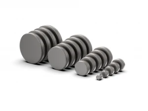 Herringbone Double Helical Gear Set 3D Print Model