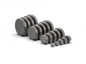 Herringbone Double Helical Gear Set 3D Print Model