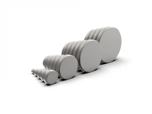 Herringbone Double Helical Gear Set 3D Print Model