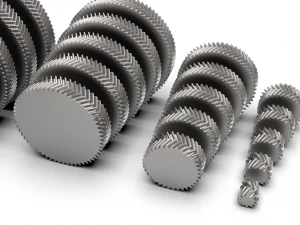 Herringbone Double Helical Gear Set 3D Print Model
