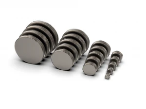 Herringbone Double Helical Gear Set 3D Print Model