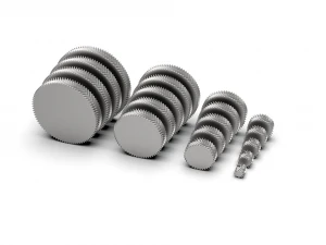 Herringbone Double Helical Gear Set 3D Print Model