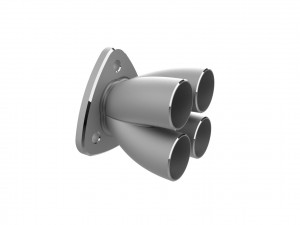 Exhaust header manifold flange 3D Print Model