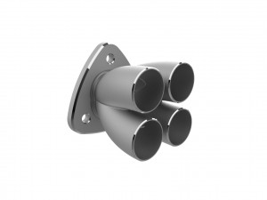 Exhaust header manifold flange Model do druku 3D