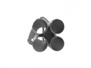 Exhaust header manifold flange Model do druku 3D