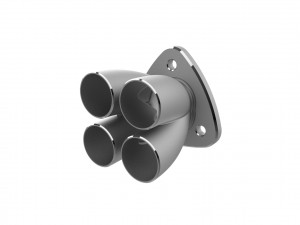 Exhaust header manifold flange Model do druku 3D