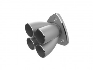 Exhaust header manifold flange Model do druku 3D