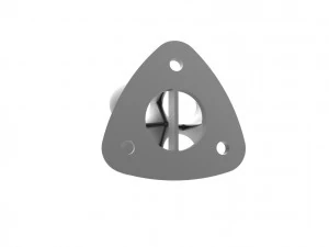 Exhaust header manifold flange 3D Print Model