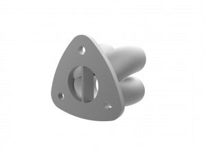 Exhaust header manifold flange Model do druku 3D