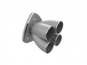 Exhaust header manifold flange Model do druku 3D