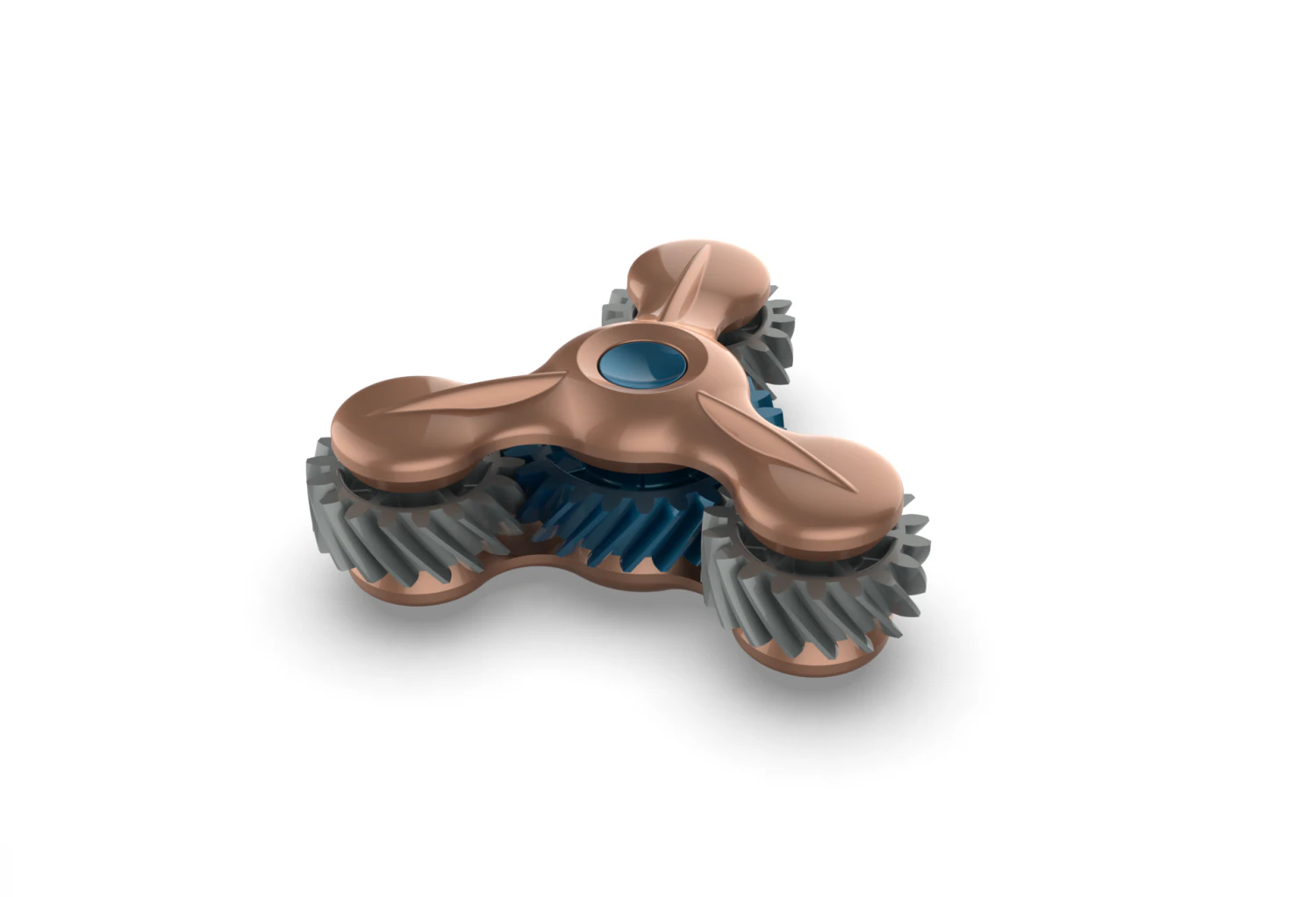 Gear Fidget Spinner 3D Print Model .c4d .max .obj .3ds .fbx .stl .blend 