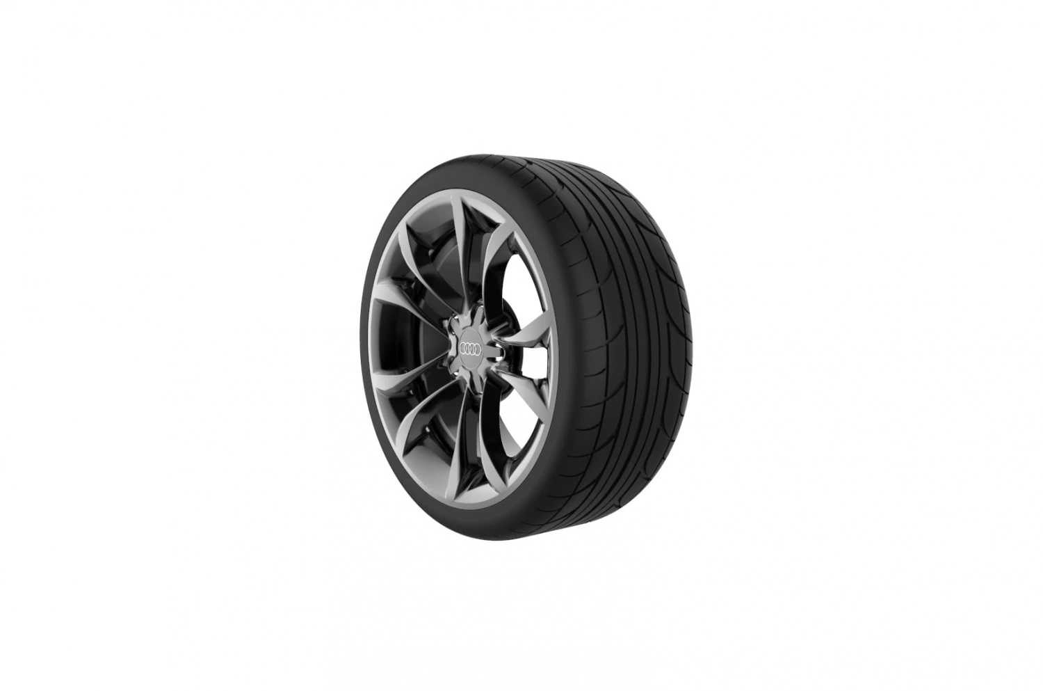Audi S3 Car Wheel Rim 3D Print Model .c4d .max .obj .3ds .fbx .stl .blend 