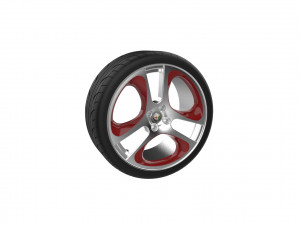 Alfa Romeo Mito Car Wheel Rim Modèles 3D en vedette