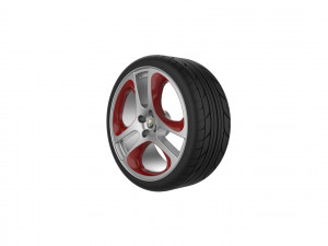 Alfa Romeo Mito Car Wheel Rim Modèles 3D en vedette