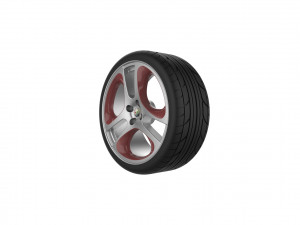 Alfa Romeo Mito Car Wheel Rim Modèles 3D en vedette