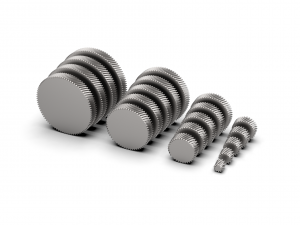 Helical Gear Set 3Dプリントモデル
