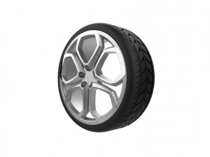 자동차 자동차 휠 림 3D 프린트 모델