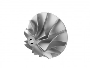Turbocharger inlet compressor Model Cetak 3D