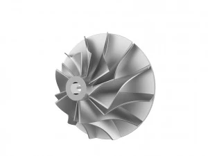 Turbocharger inlet compressor 3D Print Model