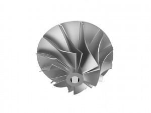 Turbocharger inlet compressor Model Cetak 3D